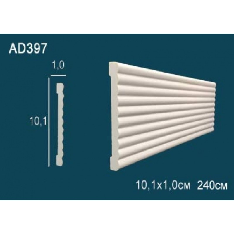 Молдинг без орнамента гибкий AD397F в Казани
