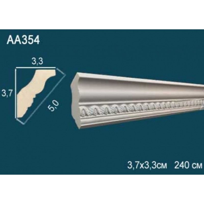 Плинтус потолочный с орнаментом AA354 в Казани