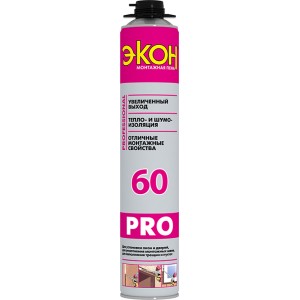 Пена монтажная ЭКОН 60 Профессиональная, 750 мл