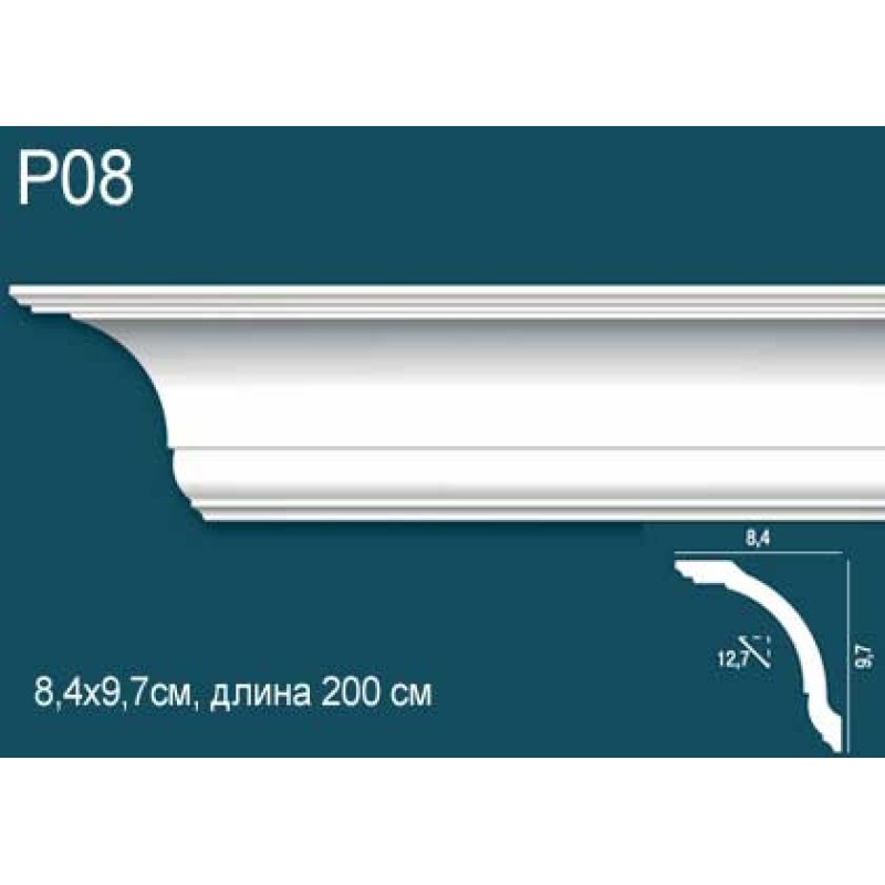 Карниз потолочный дюрополимер P08 в Казани