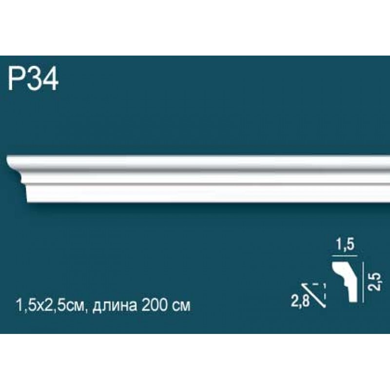 Карниз потолочный дюрополимер P34 в Казани