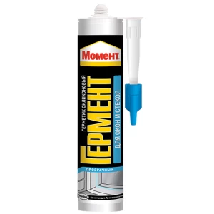 Герметик Силиконовый Момент ГЕРМЕНТ для стекол, прозр. 280мл