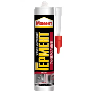 Герметик Силикон. Универсальный Момент ГЕРМЕНТ белый, 280мл