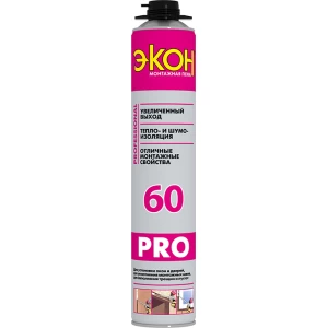 Пена монтажная ЭКОН 60 Профессиональная, 750 мл
