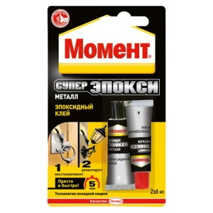 Клей Момент Супер Эпокси Металл, 6мл (8шт)