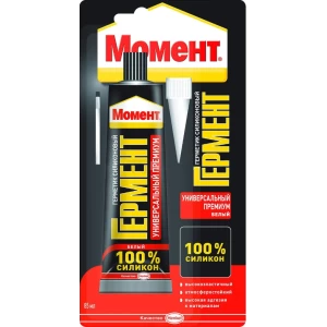 Герметик Силиконовый Премиум Момент ГЕРМЕНТ белый, 85мл