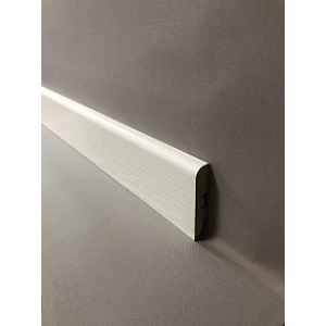 Плинтус напольный МДФ SM 02-80 Аивори молочный