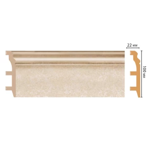 D232-18D ШК/14 Плинтус напольн.DECOMASTER(100*22*2400 мм)