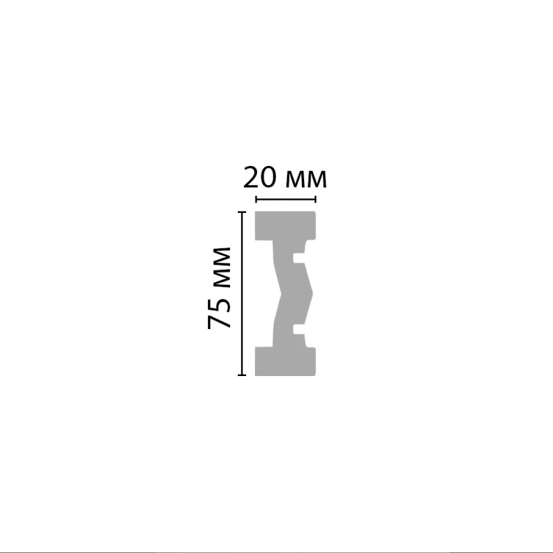 DT-8740/26* молдинг DECOMASTER-2 (75х20х2400мм) в Казани