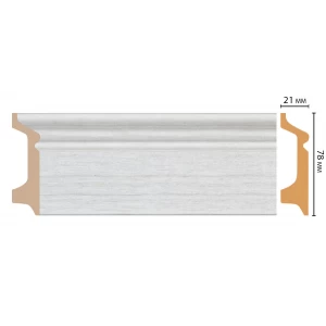D122-1070 ШК/16 Плинтус напольн.DECOMASTER(78*21*2400 мм)