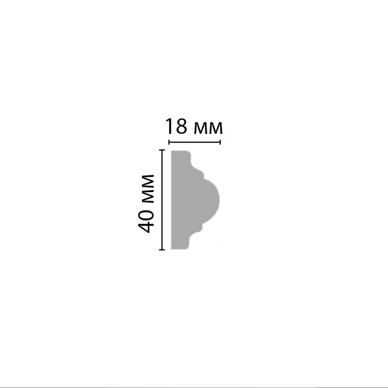 97010/33 FLEXIBLE молдинг DECOMASTER-2 (40х18х2400мм) в Казани