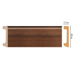 D235-74 ШК/20 Плинтус напольн.DECOMASTER(80*17*2400 мм)