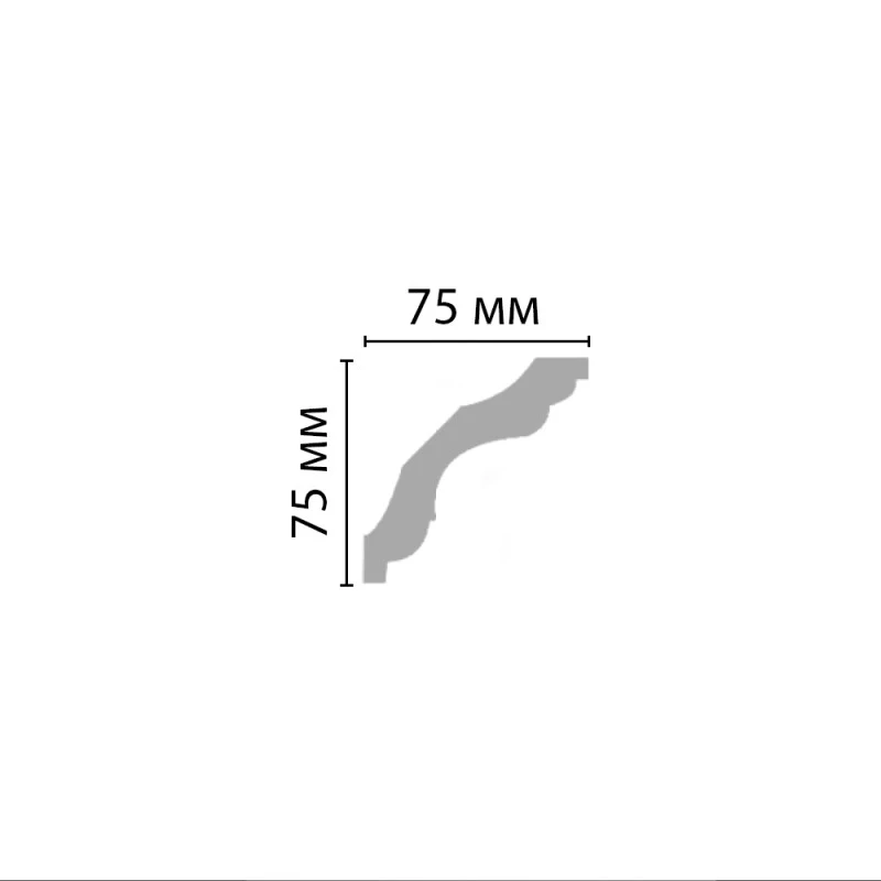 96259/34 плинтус DECOMASTER-2 (75х75х2400мм) [DP 259] в Казани