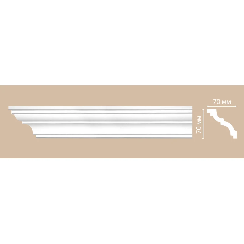 96614/45 плинтус DECOMASTER-2 (70х70х2400мм) в Казани