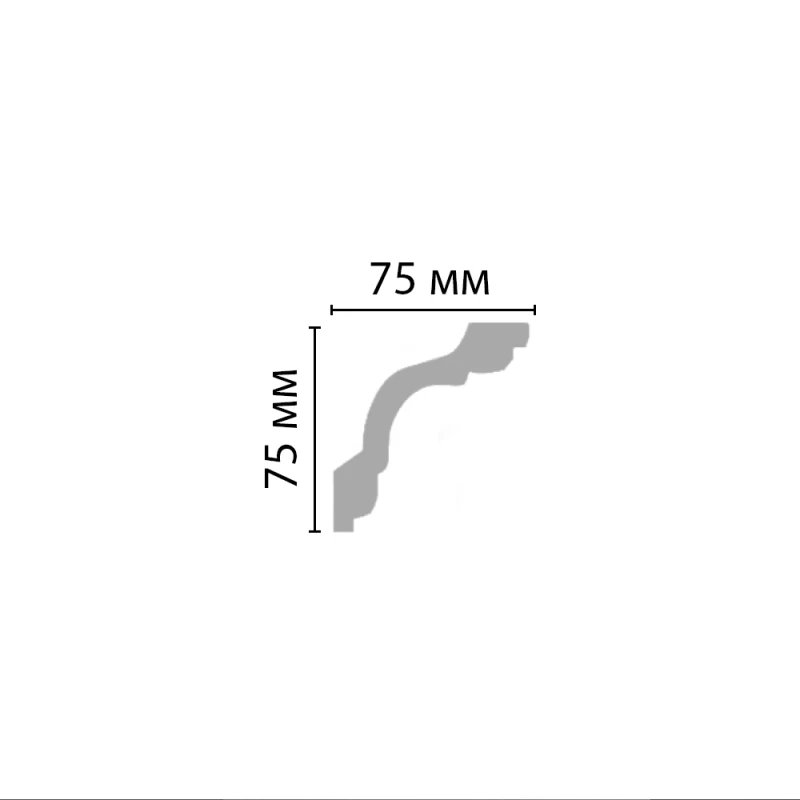 96630/34 плинтус DECOMASTER-2 (75х75х2400мм) в Казани