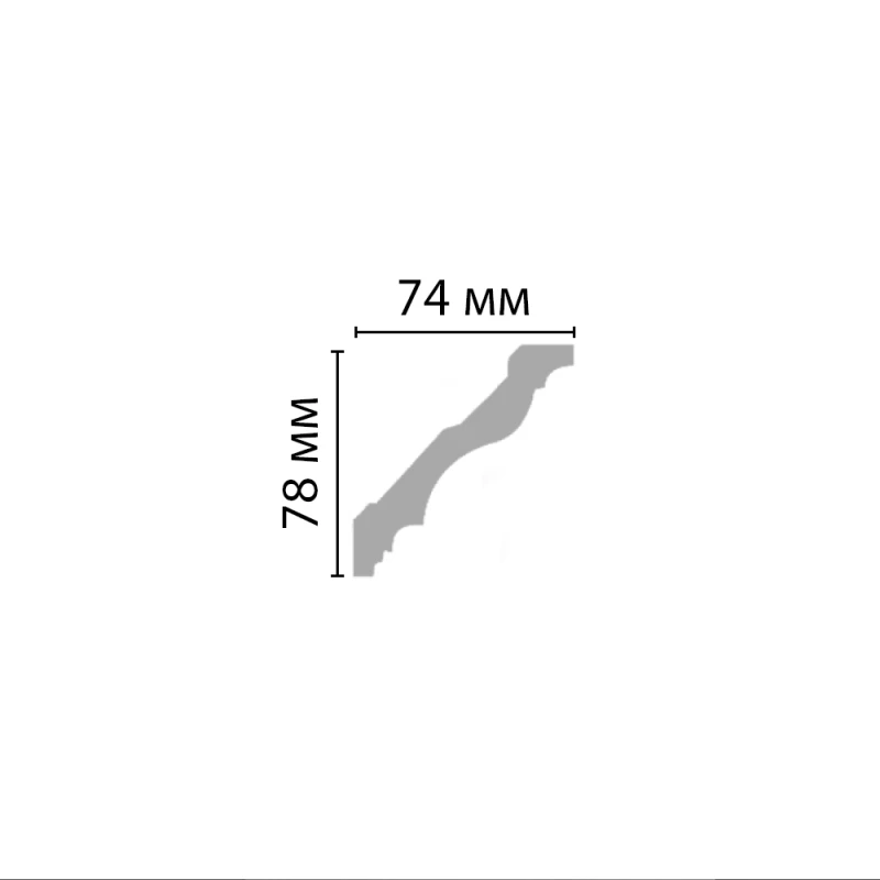 96684/46 плинтус DECOMASTER-2 (78х74х2400мм) в Казани