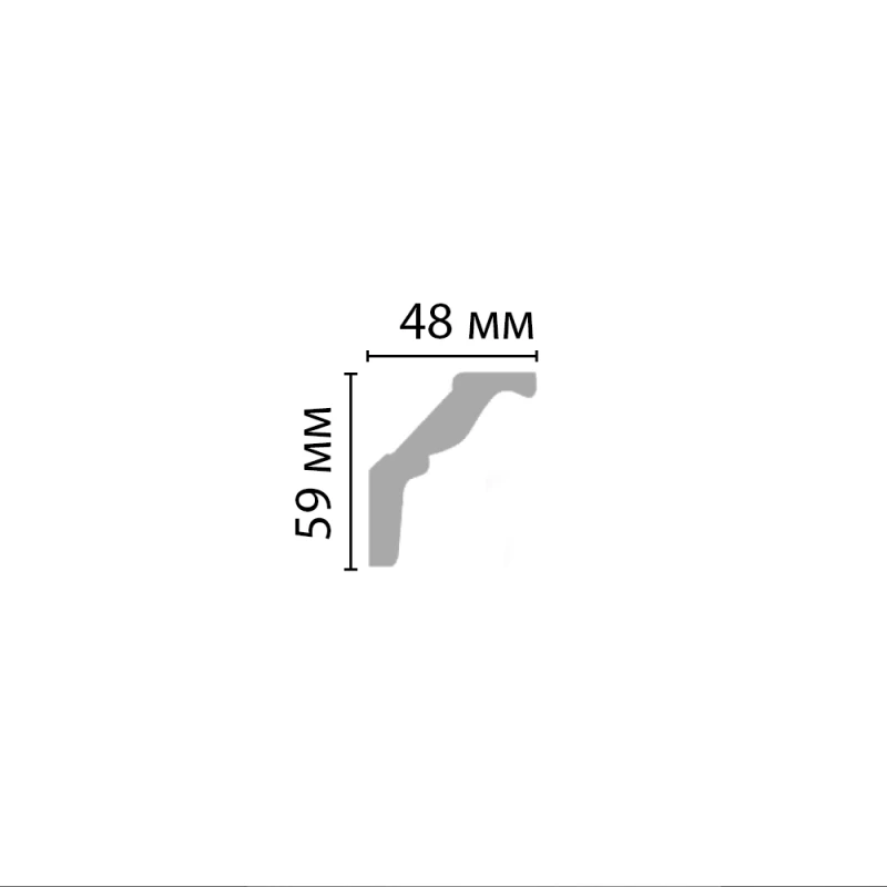 DP 18/34 плинтус DECOMASTER-2 (59х48x2400мм) в Казани