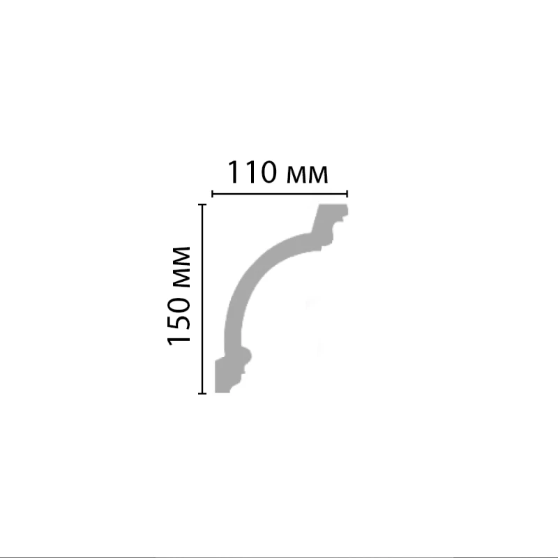 DP 217/14 плинтус DECOMASTER-1 (145х110х2400мм) (DP-5217) в Казани