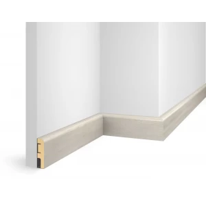 Плинтус 60x16x2400 мм, дуб Перламутровый, иск. шпон, EP02