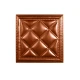 Мягкая стеновая панель  из экокожи Classic 400х400 мм - Bronze