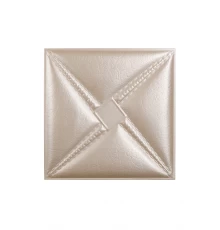 Мягкая стеновая панель из экокожи Stella - Apricot в Казани