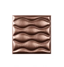 Мягкая стеновая панель из экокожи Wave - Burbon в Казани