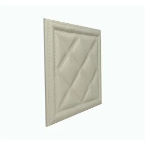 Мягкая стеновая панель из экокожи Classic 400х400 мм - Almond