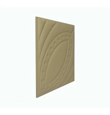 Мягкая стеновая панель из экокожи Petal 400х400 мм - Brandy в Казани