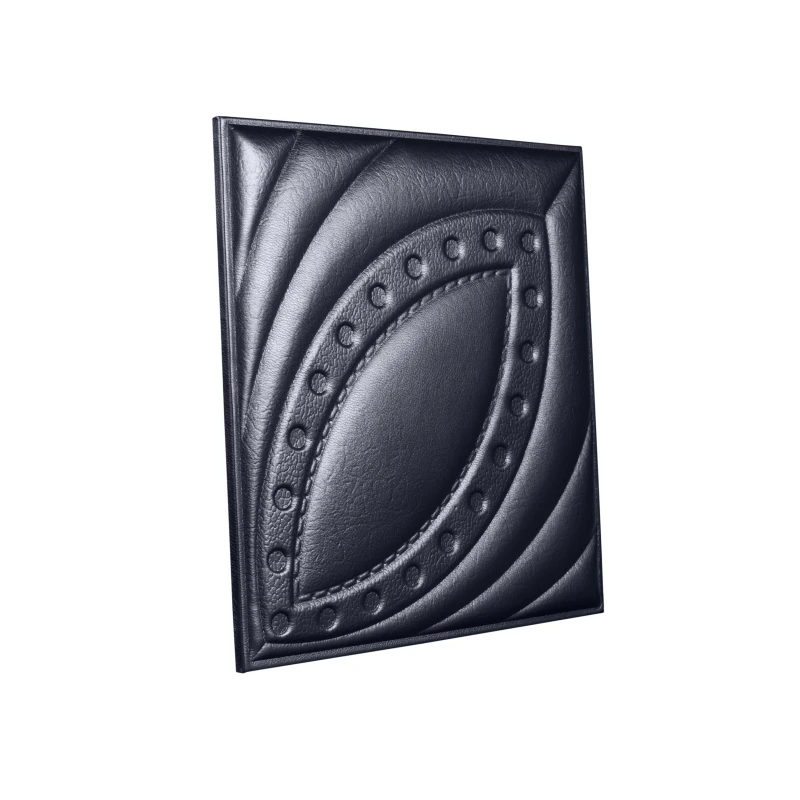 Мягкая стеновая панель из экокожи Petal 400х400 мм - Platinum