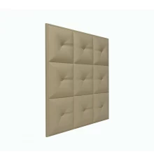 Мягкая стеновая панель из экокожи Boss 400х400 мм - Latte в Казани