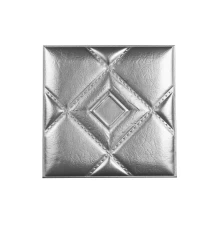 Мягкая стеновая панель из экокожи Luck - Silver в Казани