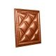 Мягкая стеновая панель  из экокожи Classic 400х400 мм - Bronze