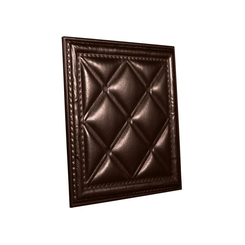 Мягкая стеновая панель  из экокожи Classic 400х400 мм - Burbon