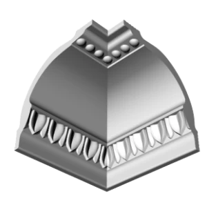 Уголки к потолочному плинтусу GP22