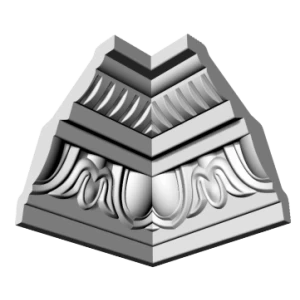 Уголки к потолочному плинтусу GP3