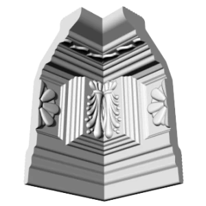 Уголки к потолочному плинтусу GP7