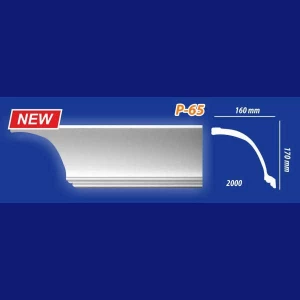 Плинтус потолочный инжекционный KenoРol Р65