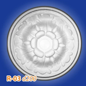 Розетка потолочная из полистирола R03