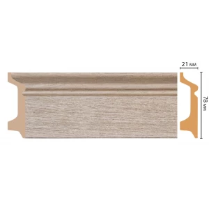D122-72 ШК/16 Плинтус напольн.DECOMASTER(78*21*2400 мм)